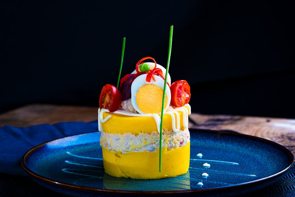 Causa limena layered with tuna